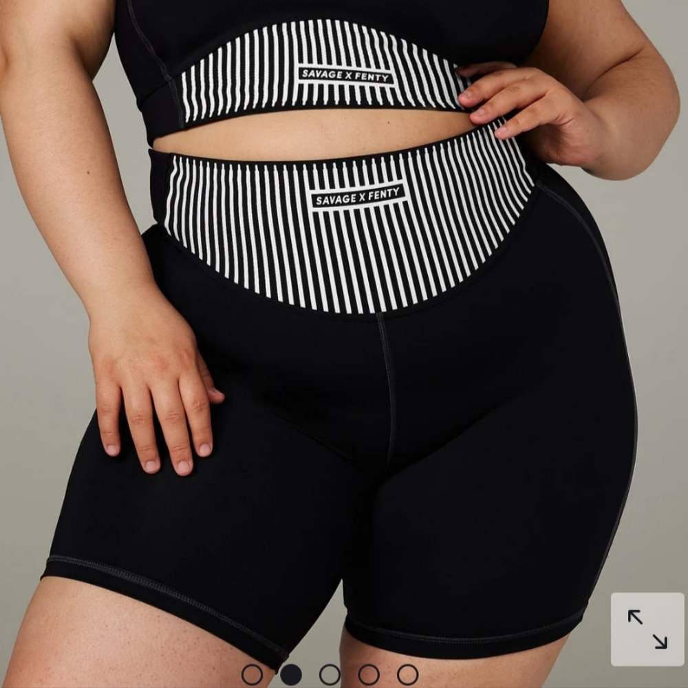 Savage Fenty Black 2X Bike Shorts